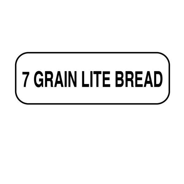 Nevs 7 Grain Lite Bread Label 1/2" x 1-1/2" DIET-203 - main